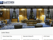Tablet Screenshot of lutexdesign.com